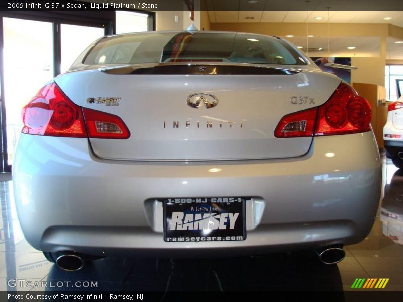 Liquid Platinum / Stone 2009 Infiniti G 37 x Sedan