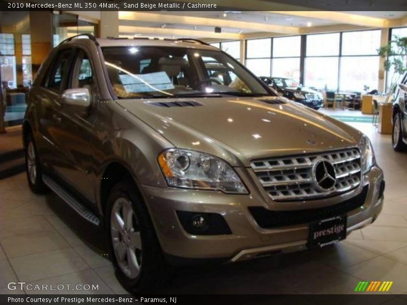Sand Beige Metallic / Cashmere 2010 Mercedes-Benz ML 350 4Matic
