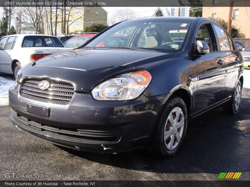 Charcoal Gray / Gray 2007 Hyundai Accent GLS Sedan