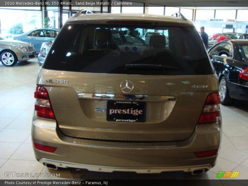 Sand Beige Metallic / Cashmere 2010 Mercedes-Benz ML 350 4Matic