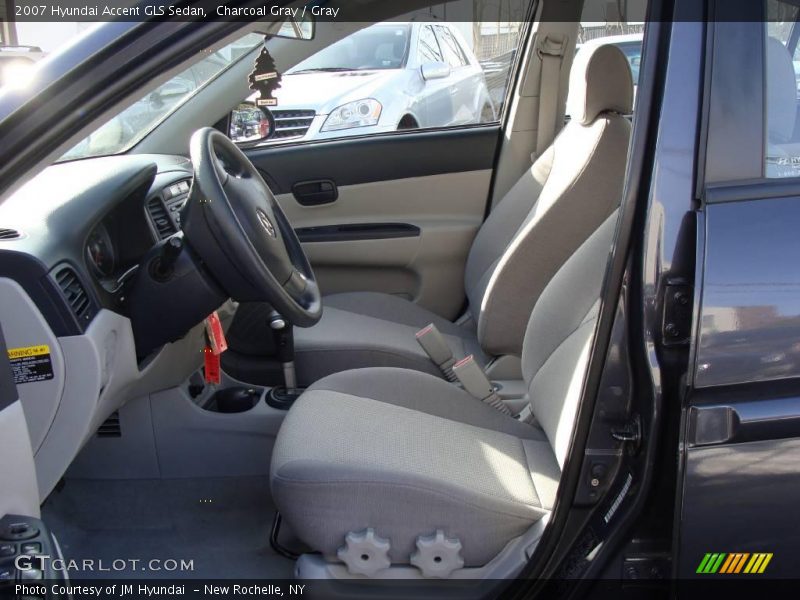 Charcoal Gray / Gray 2007 Hyundai Accent GLS Sedan