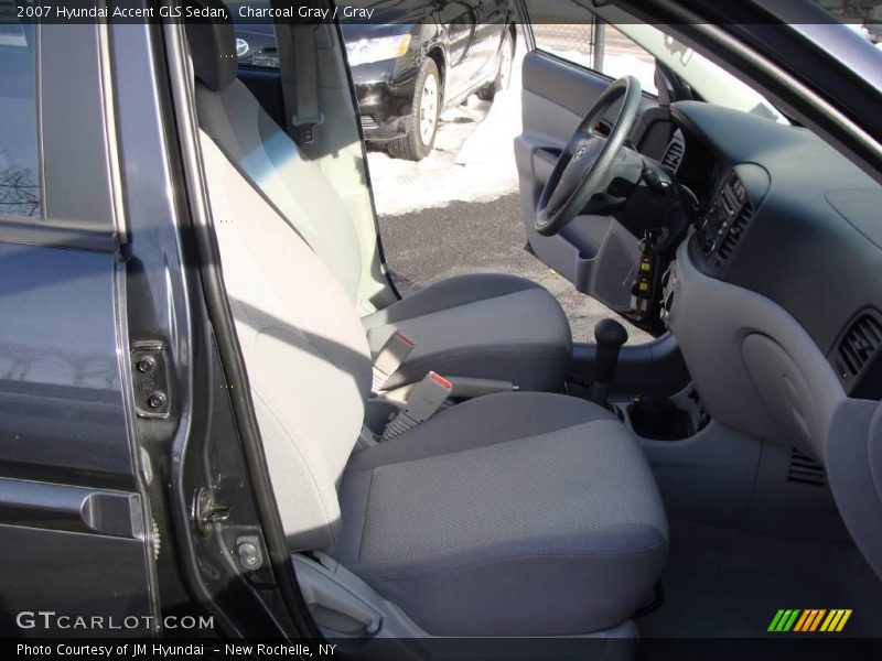 Charcoal Gray / Gray 2007 Hyundai Accent GLS Sedan