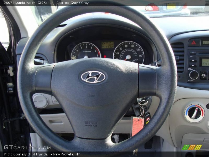 Charcoal Gray / Gray 2007 Hyundai Accent GLS Sedan