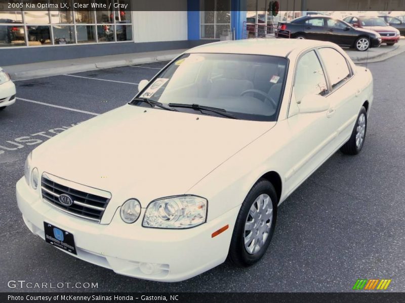 Clear White / Gray 2005 Kia Optima LX