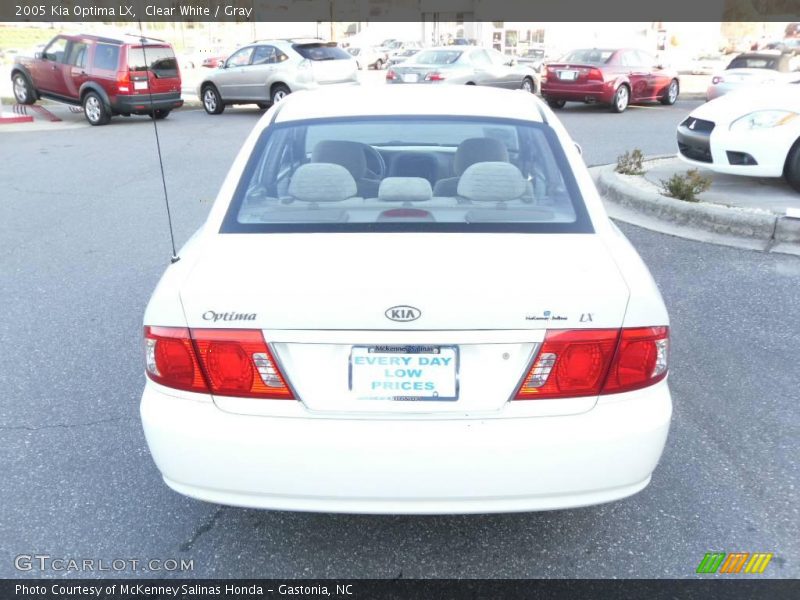 Clear White / Gray 2005 Kia Optima LX