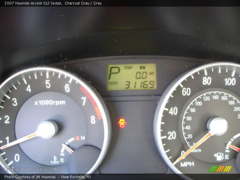 Charcoal Gray / Gray 2007 Hyundai Accent GLS Sedan