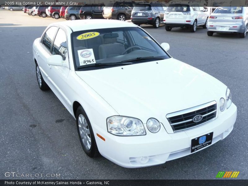 Clear White / Gray 2005 Kia Optima LX