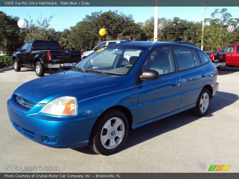 Rally Blue / Gray 2005 Kia Rio Cinco Hatchback