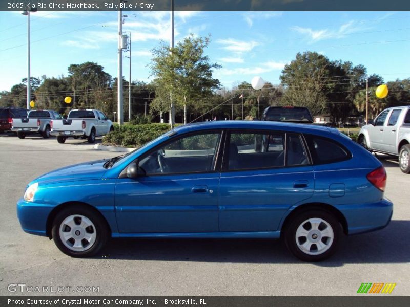 Rally Blue / Gray 2005 Kia Rio Cinco Hatchback
