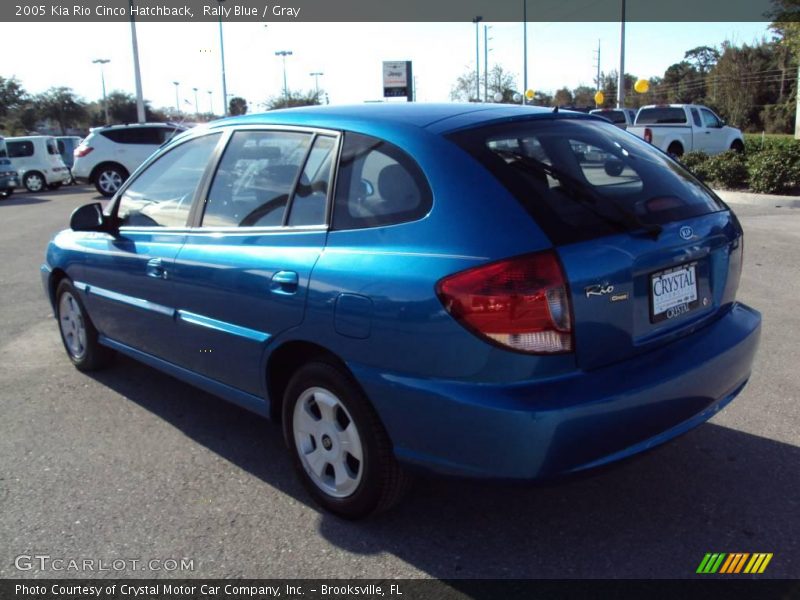 Rally Blue / Gray 2005 Kia Rio Cinco Hatchback