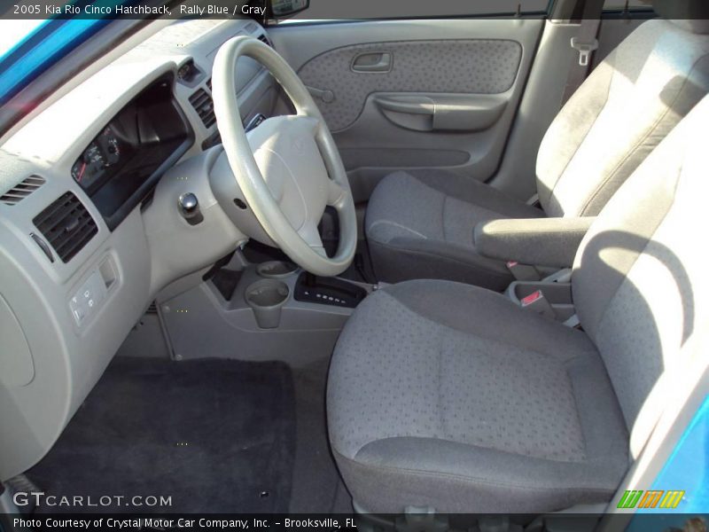 Rally Blue / Gray 2005 Kia Rio Cinco Hatchback