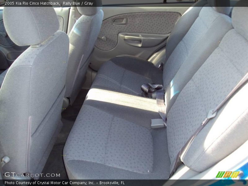 Rally Blue / Gray 2005 Kia Rio Cinco Hatchback