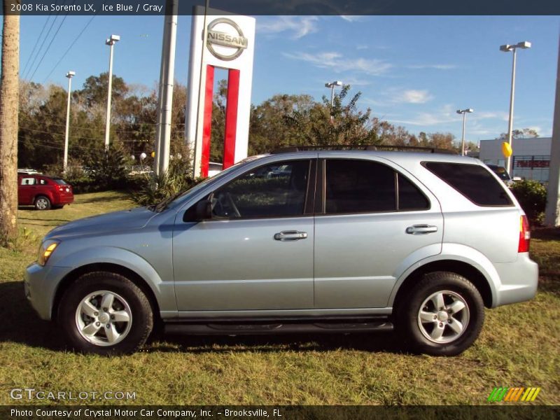Ice Blue / Gray 2008 Kia Sorento LX