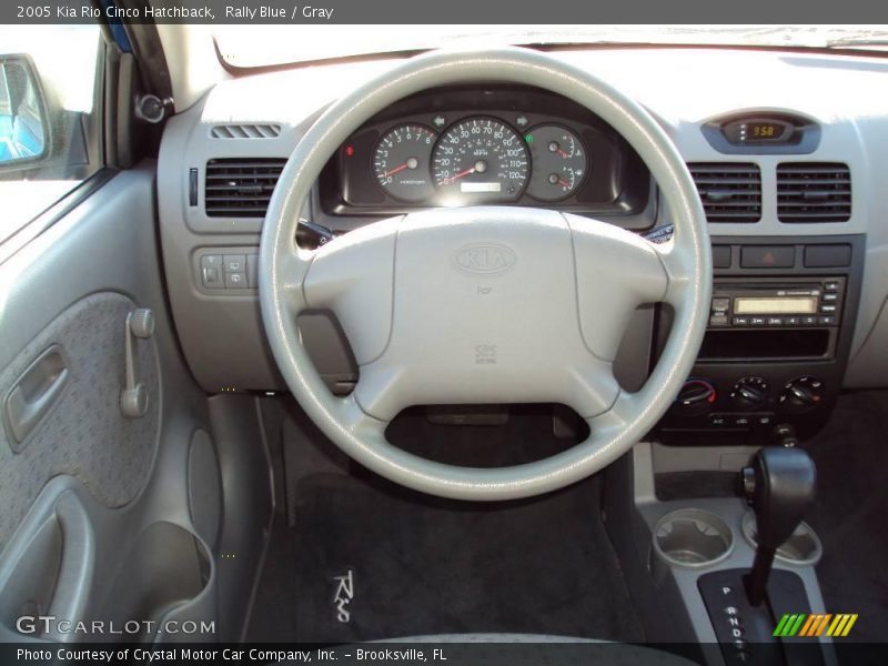 Rally Blue / Gray 2005 Kia Rio Cinco Hatchback