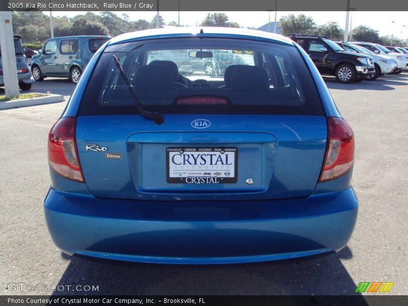 Rally Blue / Gray 2005 Kia Rio Cinco Hatchback