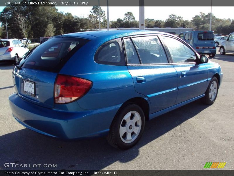 Rally Blue / Gray 2005 Kia Rio Cinco Hatchback