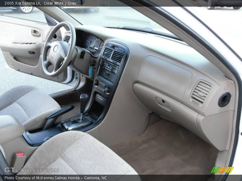 Clear White / Gray 2005 Kia Optima LX