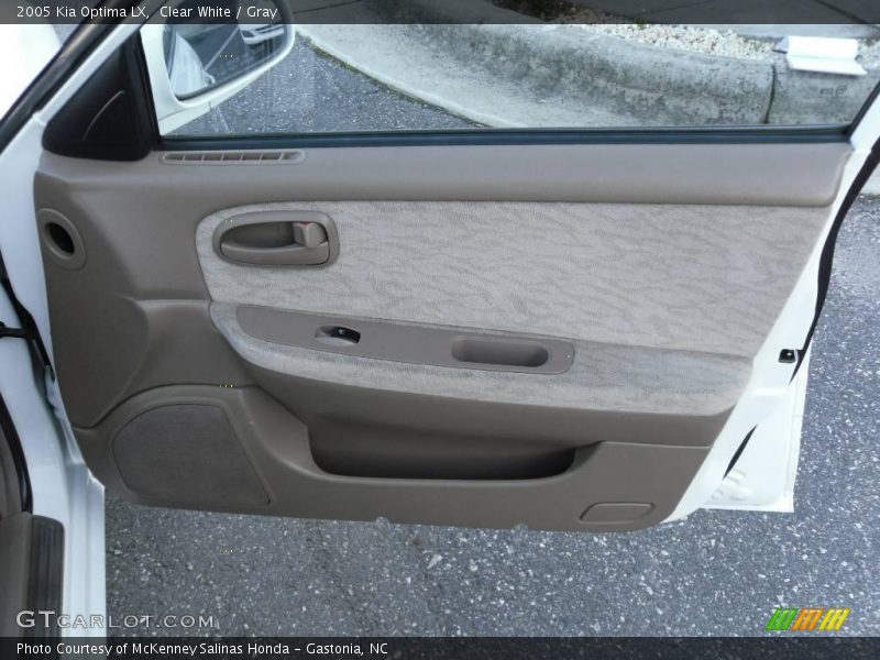 Clear White / Gray 2005 Kia Optima LX