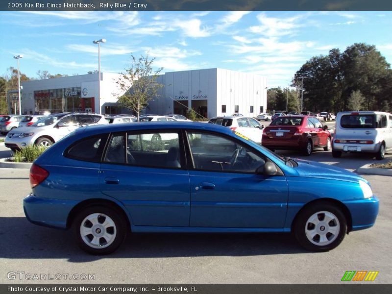 Rally Blue / Gray 2005 Kia Rio Cinco Hatchback