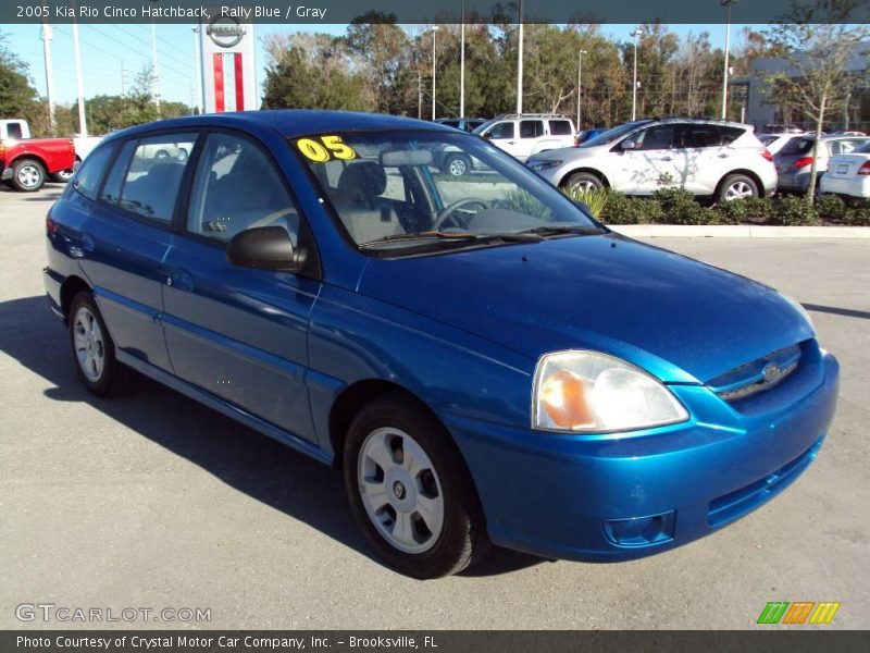 Rally Blue / Gray 2005 Kia Rio Cinco Hatchback