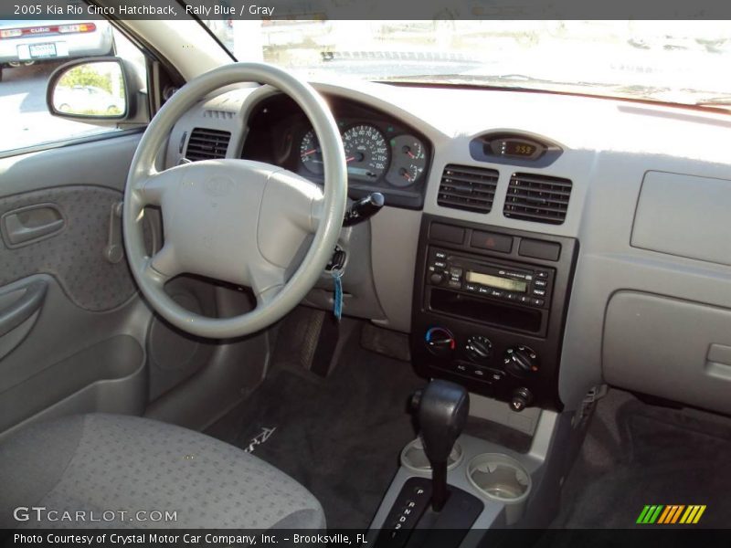 Rally Blue / Gray 2005 Kia Rio Cinco Hatchback