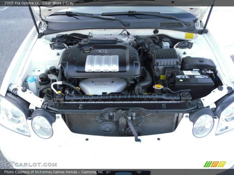Clear White / Gray 2005 Kia Optima LX