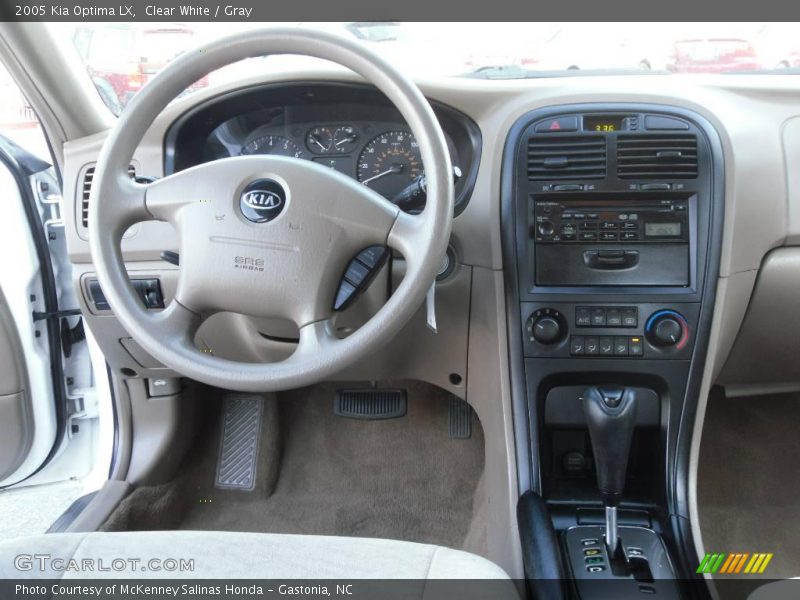Clear White / Gray 2005 Kia Optima LX