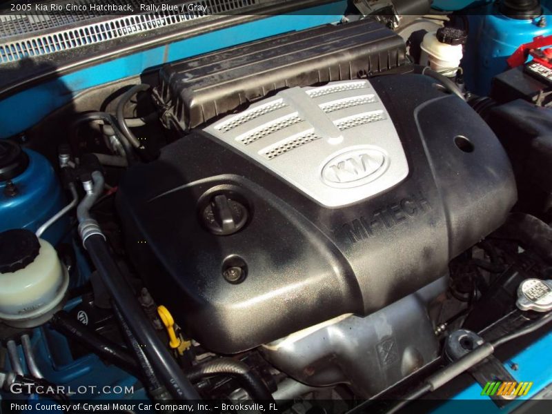 Rally Blue / Gray 2005 Kia Rio Cinco Hatchback