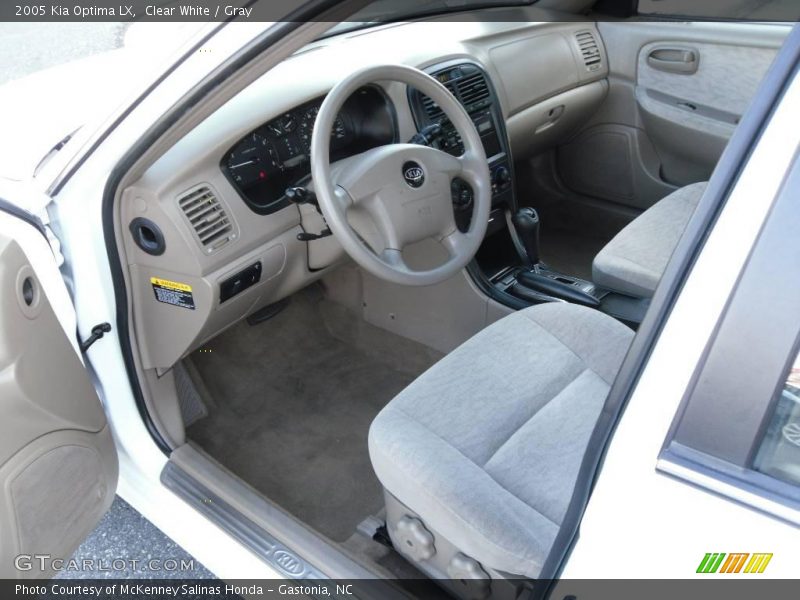 Clear White / Gray 2005 Kia Optima LX