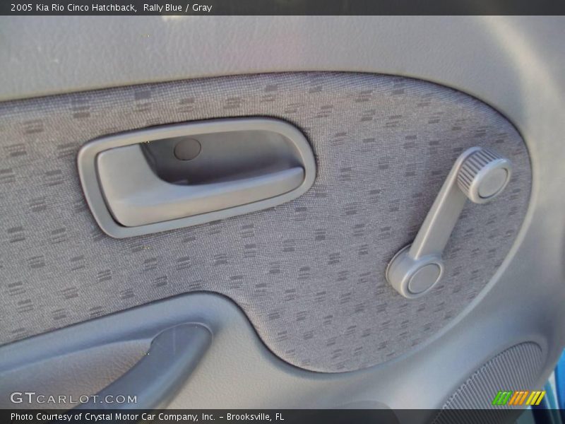 Rally Blue / Gray 2005 Kia Rio Cinco Hatchback