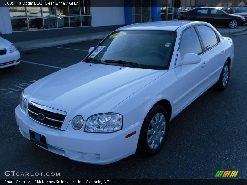 Clear White / Gray 2005 Kia Optima LX