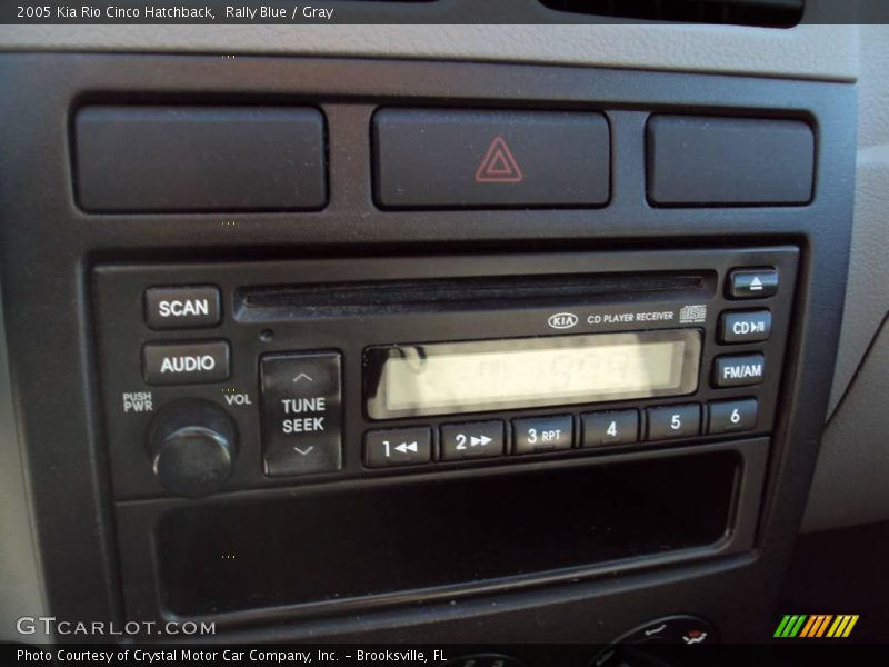 Rally Blue / Gray 2005 Kia Rio Cinco Hatchback