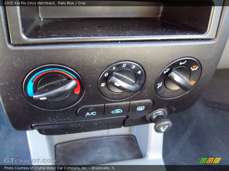 Rally Blue / Gray 2005 Kia Rio Cinco Hatchback