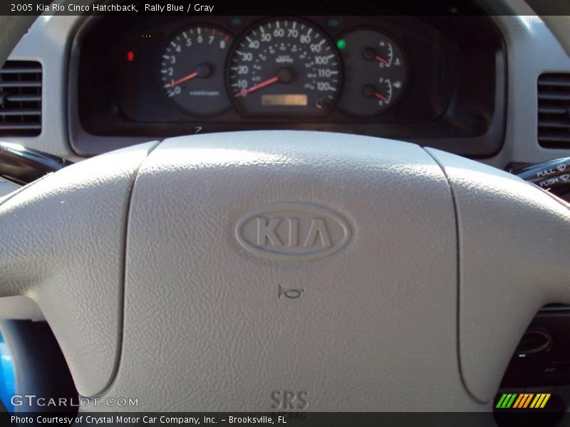Rally Blue / Gray 2005 Kia Rio Cinco Hatchback