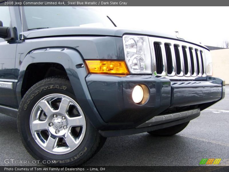 Steel Blue Metallic / Dark Slate Gray 2008 Jeep Commander Limited 4x4