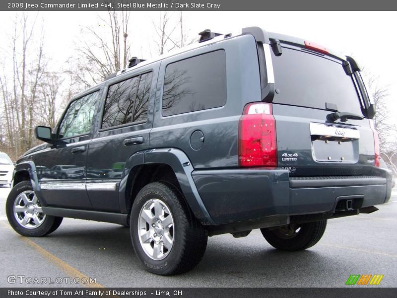 Steel Blue Metallic / Dark Slate Gray 2008 Jeep Commander Limited 4x4