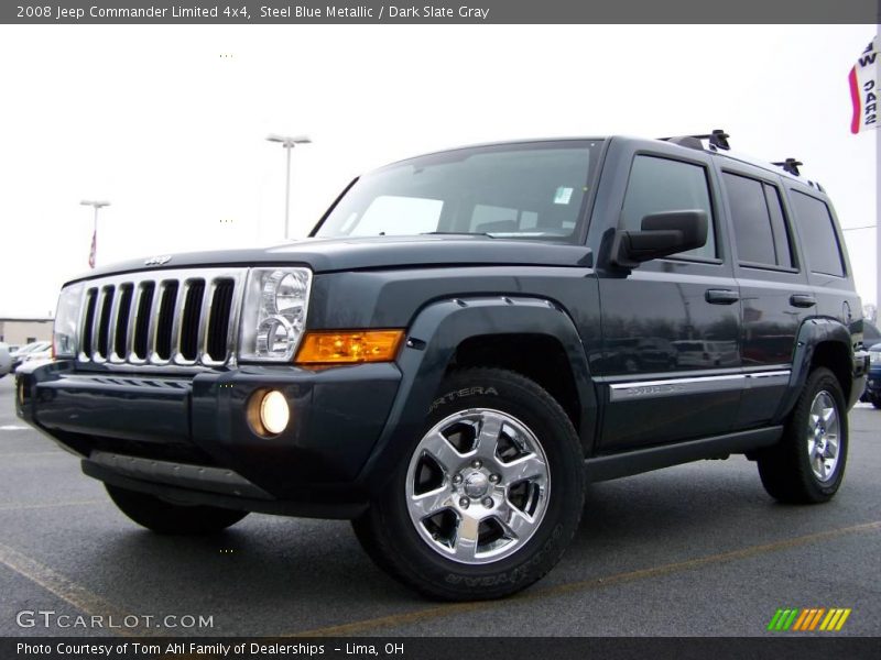 Steel Blue Metallic / Dark Slate Gray 2008 Jeep Commander Limited 4x4