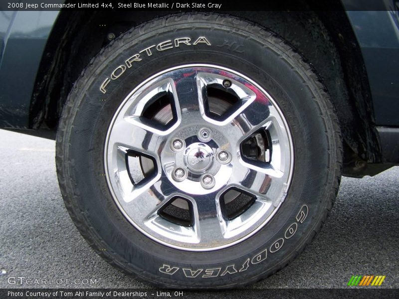 Steel Blue Metallic / Dark Slate Gray 2008 Jeep Commander Limited 4x4