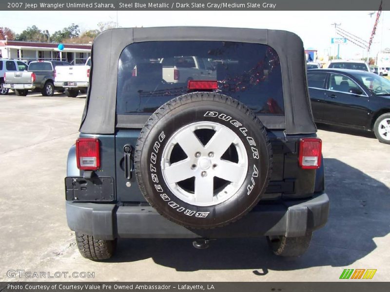 Steel Blue Metallic / Dark Slate Gray/Medium Slate Gray 2007 Jeep Wrangler Unlimited Sahara