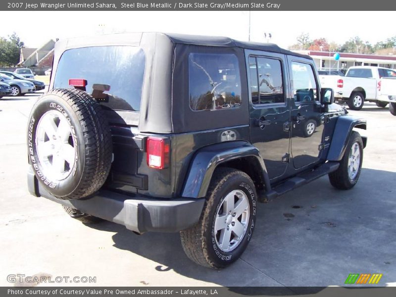 Steel Blue Metallic / Dark Slate Gray/Medium Slate Gray 2007 Jeep Wrangler Unlimited Sahara