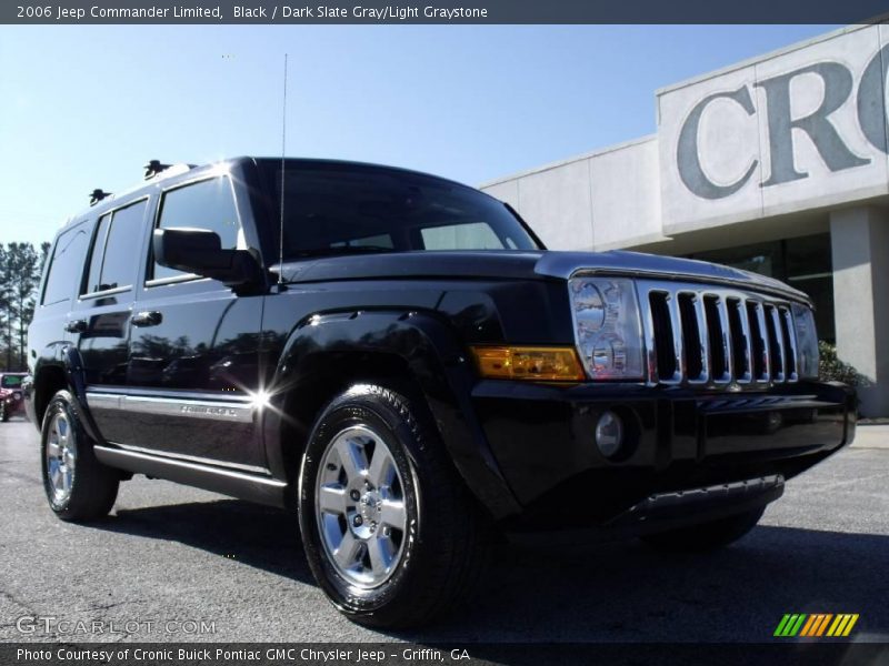 Black / Dark Slate Gray/Light Graystone 2006 Jeep Commander Limited