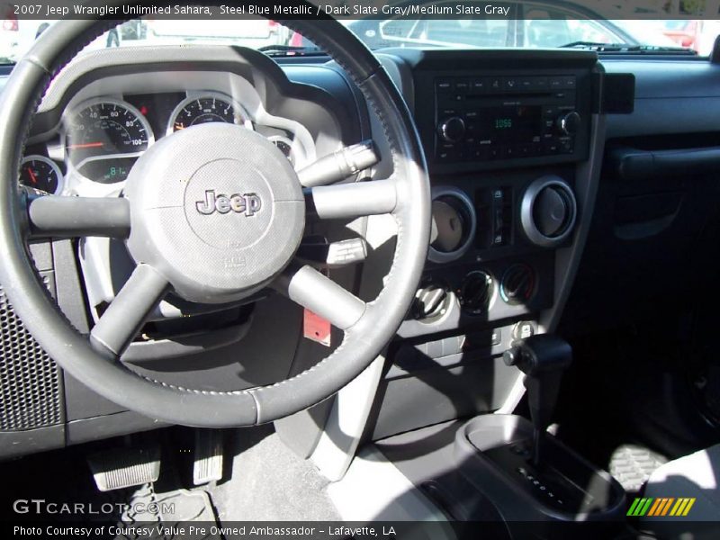 Steel Blue Metallic / Dark Slate Gray/Medium Slate Gray 2007 Jeep Wrangler Unlimited Sahara
