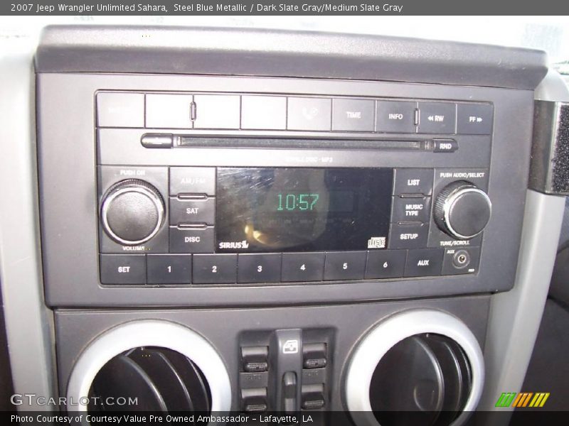 Steel Blue Metallic / Dark Slate Gray/Medium Slate Gray 2007 Jeep Wrangler Unlimited Sahara
