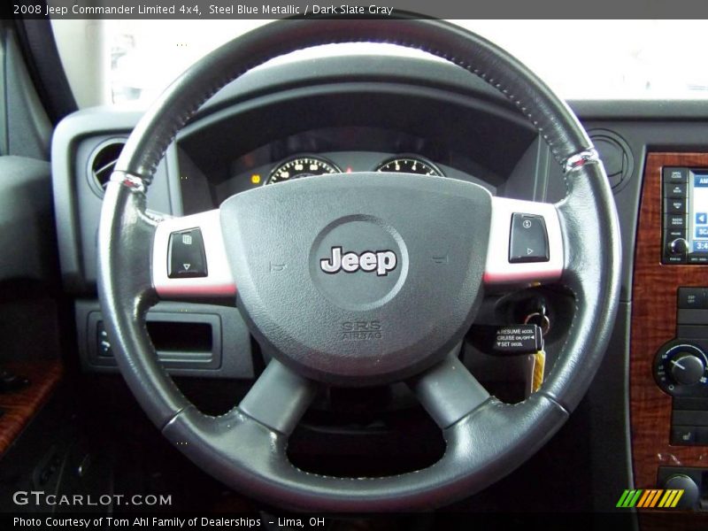Steel Blue Metallic / Dark Slate Gray 2008 Jeep Commander Limited 4x4