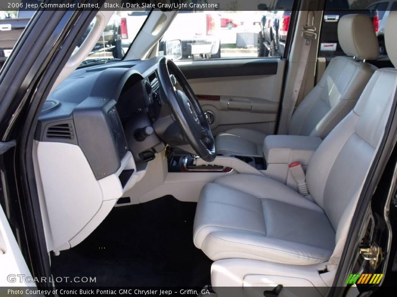 Black / Dark Slate Gray/Light Graystone 2006 Jeep Commander Limited
