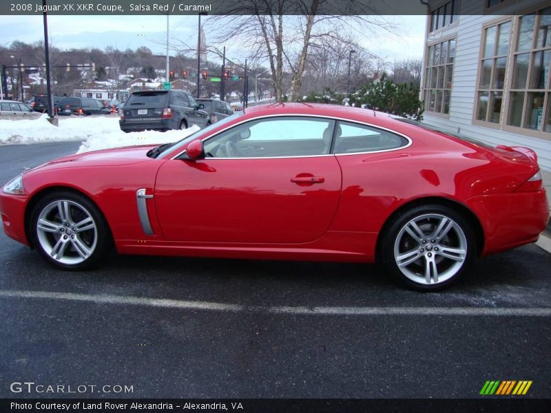 Salsa Red / Caramel 2008 Jaguar XK XKR Coupe