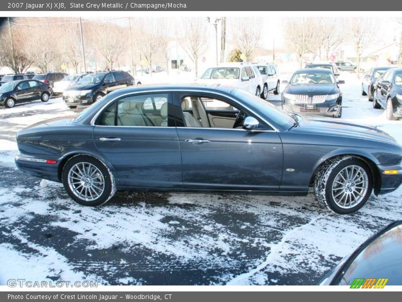 Slate Grey Metallic / Champagne/Mocha 2007 Jaguar XJ XJ8