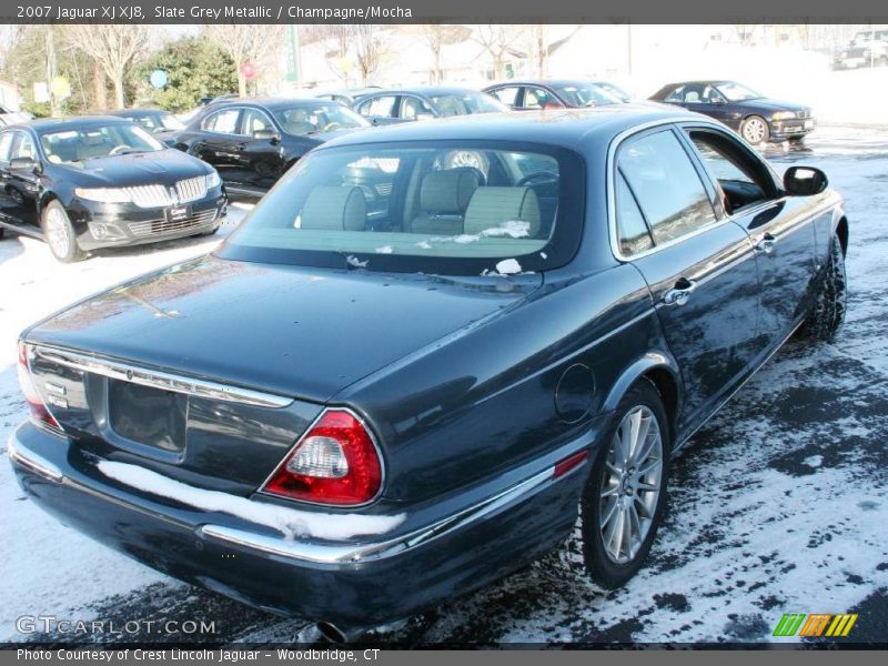 Slate Grey Metallic / Champagne/Mocha 2007 Jaguar XJ XJ8