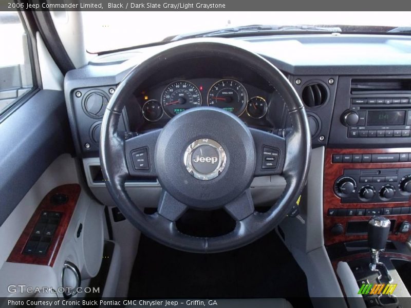 Black / Dark Slate Gray/Light Graystone 2006 Jeep Commander Limited