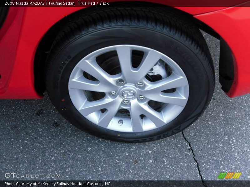 True Red / Black 2008 Mazda MAZDA3 i Touring Sedan